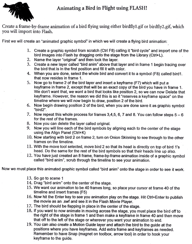 animating bird tutorial